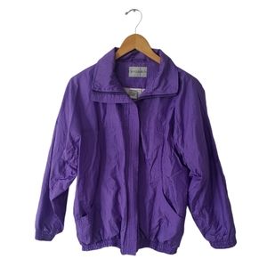 Vintage Windbreaker. Crossroads. Purple. Size Medium.